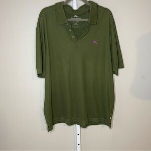 Tommy Bahama Men's Polo Shirt in Olive Size XL